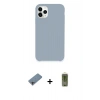 MARSİLYAN™- iPhone 11 Pro Max Kılıf Zirve Modern Özel Seri - Siyah Joko Magic 5D Hayalet Cam + Gökkuşağı Shine Kamera Lens Koruma Cam