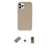 MARSİLYAN™- iPhone 11 Pro Max Kılıf Zirve Modern Özel Seri - Siyah Joko Magic 5D Hayalet Cam + Metal Kamera Lens Koruma Cam - GD
