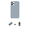 MARSİLYAN™- iPhone 11 Pro Max Kılıf Zirve Modern Özel Seri - Siyah Joko Magic 5D Hayalet Cam + Metal Kamera Lens Koruma Cam - GD