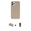 MARSİLYAN™- iPhone 11 Pro Max Kılıf Zirve Modern Özel Seri - Siyah Joko Magic 5D Hayalet Cam + Rainbow Kamera Lens Koruma Cam - GD
