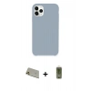 MARSİLYAN™- iPhone 11 Pro Max Kılıf Zirve Modern Özel Seri - Siyah Joko Magic 5D Hayalet Cam + Rainbow Kamera Lens Koruma Cam - GD