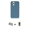 MARSİLYAN™- iPhone 11 Pro Max Kılıf Zirve Modern Özel Seri - Siyah Joko Magic 5D Hayalet Cam + Rainbow Kamera Lens Koruma Cam - GD
