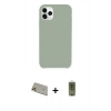 MARSİLYAN™- iPhone 11 Pro Max Kılıf Zirve Modern Özel Seri - Siyah Joko Magic 5D Hayalet Cam + Rainbow Kamera Lens Koruma Cam - GD