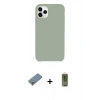 MARSİLYAN™- iPhone 11 Pro Max Kılıf Zirve Modern Özel Seri - Siyah Joko Magic 5D Hayalet Cam + Metal Kamera Lens Koruma Cam - GS