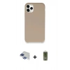 MARSİLYAN™- iPhone 11 Pro Max Kılıf Zirve Modern Özel Seri - Siyah Joko Magic 5D Hayalet Cam + Pers Alüminyum Kamera Lens - LT