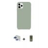 MARSİLYAN™- iPhone 11 Pro Max Kılıf Zirve Modern Özel Seri - Siyah Joko Magic 5D Hayalet Cam + Pers Alüminyum Kamera Lens - LT