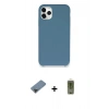MARSİLYAN™- iPhone 11 Pro Max Kılıf Zirve Modern Özel Seri - Siyah Joko Magic 5D Hayalet Cam + Metal Kamera Lens Koruma Cam - SH