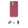 MARSİLYAN™- iPhone 11 Pro Max Kılıf Zirve Modern Özel Seri - Siyah Joko Magic 5D Hayalet Cam + Metal Kamera Lens Koruma Cam - SH