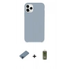 MARSİLYAN™- iPhone 11 Pro Max Kılıf Zirve Modern Özel Seri - Siyah Joko Magic 5D Hayalet Cam + Metal Kamera Lens Koruma Cam - MI