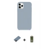MARSİLYAN™- iPhone 11 Pro Max Kılıf Zirve Modern Özel Seri - Siyah Joko Magic 5D Hayalet Cam + Metal Kamera Lens Koruma Cam - SH