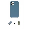MARSİLYAN™- iPhone 11 Pro Max Kılıf Zirve Modern Özel Seri - Siyah Joko Magic 5D Hayalet Cam + Metal Kamera Lens Koruma Cam - GD
