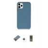 MARSİLYAN™- iPhone 11 Pro Max Kılıf Zirve Modern Özel Seri - Siyah Joko Magic 5D Hayalet Cam + Metal Kamera Lens Koruma Cam - MI