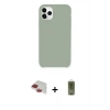 MARSİLYAN™- iPhone 11 Pro Max Kılıf Zirve Modern Özel Seri - Siyah Joko Magic 5D Hayalet Cam + Pers Alüminyum Kamera Lens - KI