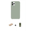 MARSİLYAN™- iPhone 11 Pro Max Kılıf Zirve Modern Özel Seri - Siyah Joko Magic 5D Hayalet Cam + Renkli Kamera Lens Koruma Cam - PE