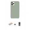 MARSİLYAN™- iPhone 11 Pro Max Kılıf Zirve Modern Özel Seri - Siyah Joko Magic 5D Hayalet Cam + Renkli Kamera Lens Koruma Cam - YL
