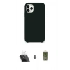MARSİLYAN™- iPhone 11 Pro Max Kılıf Zirve Modern Özel Seri - Siyah Joko Magic 5D Hayalet Cam + Şeffaf Kamera Lens Koruma Cam