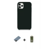 MARSİLYAN™- iPhone 11 Pro Max Kılıf Zirve Modern Özel Seri - Siyah Joko Magic 5D Hayalet Cam + Shine Kamera Lens Koruma Cam - GD