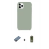 MARSİLYAN™- iPhone 11 Pro Max Kılıf Zirve Modern Özel Seri - Siyah Joko Magic 5D Hayalet Cam + Shine Kamera Lens Koruma Cam - PE