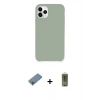 MARSİLYAN™- iPhone 11 Pro Max Kılıf Zirve Modern Özel Seri - Siyah Joko Magic 5D Hayalet Cam + Shine Kamera Lens Koruma Cam - SABE