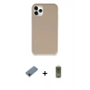 MARSİLYAN™- iPhone 11 Pro Max Kılıf Zirve Modern Özel Seri - Siyah Joko Magic 5D Hayalet Cam + Shine Kamera Lens Koruma Cam - GD