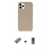 MARSİLYAN™- iPhone 11 Pro Max Kılıf Zirve Modern Özel Seri - Siyah Joko Magic 5D Hayalet Cam + Shine Kamera Lens Koruma Cam - SABE