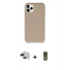 MARSİLYAN™- iPhone 11 Pro Max Kılıf Zirve Modern Özel Seri - Siyah Joko Magic 5D Hayalet Cam + Pers Alüminyum Kamera Lens - SH