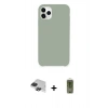 MARSİLYAN™- iPhone 11 Pro Max Kılıf Zirve Modern Özel Seri - Siyah Joko Magic 5D Hayalet Cam + Pers Alüminyum Kamera Lens - SH