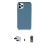 MARSİLYAN™- iPhone 11 Pro Max Kılıf Zirve Modern Özel Seri - Siyah Joko Magic 5D Hayalet Cam + Pers Alüminyum Kamera Lens - SH