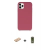 MARSİLYAN™- iPhone 11 Pro Max Kılıf Zirve Modern Özel Seri - Siyah Joko Magic 5D Hayalet Cam + Renkli Kamera Lens Koruma Cam - TU