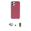 MARSİLYAN™- iPhone 11 Pro Max Kılıf Zirve Modern Özel Seri - Siyah Joko Magic 5D Hayalet Cam + Yeşil Pers Alüminyum Kamera Lens