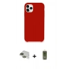MARSİLYAN™- iPhone 11 Pro Max Kılıf Zirve Modern Özel Seri - Siyah Joko Magic 5D Hayalet Cam + Yeşil Pers Alüminyum Kamera Lens