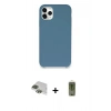 MARSİLYAN™- iPhone 11 Pro Max Kılıf Zirve Modern Özel Seri - Siyah Joko Magic 5D Hayalet Cam + Yeşil Pers Alüminyum Kamera Lens