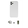 MARSİLYAN™- iPhone 11 Pro Max Kılıf Zirve Modern Özel Seri - Siyah Joko Magic 5D Hayalet Cam + Yeşil Pers Alüminyum Kamera Lens