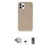 MARSİLYAN™- iPhone 11 Pro Max Kılıf Zirve Modern Özel Seri - Siyah Joko Magic 5D Hayalet Cam + Yeşil Pers Alüminyum Kamera Lens