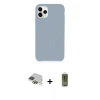 MARSİLYAN™- iPhone 11 Pro Max Kılıf Zirve Modern Özel Seri - Siyah Joko Magic 5D Hayalet Cam + Yeşil Pers Alüminyum Kamera Lens