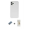 MARSİLYAN™- iPhone 11 Pro Max Kılıf Zirve Modern Özel Seri - Siyah Mat Seramik Nano Ekran Koruyucu + Shine Kamera Lens Koruma Cam - GI