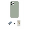 MARSİLYAN™- iPhone 11 Pro Max Kılıf Zirve Modern Özel Seri - Siyah Mat Seramik Nano Ekran Koruyucu + Shine Kamera Lens Koruma Cam - GD