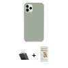 MARSİLYAN™- iPhone 11 Pro Max Kılıf Zirve Modern Özel Seri - Siyah Mat Seramik Nano Ekran Koruyucu + Kamera Lens Koruma Cam - SF