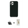 MARSİLYAN™- iPhone 11 Pro Max Kılıf Zirve Modern Özel Seri - Siyah Mat Seramik Nano Ekran Koruyucu + Kamera Lens Koruma Cam - SF