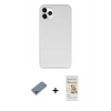 MARSİLYAN™- iPhone 11 Pro Max Kılıf Zirve Modern Özel Seri - Siyah Mat Seramik Nano Ekran Koruyucu + Metal Kamera Lens Koruma Cam - GD