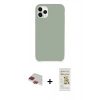 MARSİLYAN™- iPhone 11 Pro Max Kılıf Zirve Modern Özel Seri - Siyah Mat Seramik Nano Ekran Koruyucu + Pers Alüminyum Kamera Lens - KI