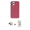 MARSİLYAN™- iPhone 11 Pro Max Kılıf Zirve Modern Özel Seri - Siyah Mat Seramik Nano Ekran Koruyucu + Pers Alüminyum Kamera Lens - KI