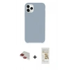 MARSİLYAN™- iPhone 11 Pro Max Kılıf Zirve Modern Özel Seri - Siyah Mat Seramik Nano Ekran Koruyucu + Pers Alüminyum Kamera Lens - KI
