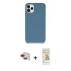 MARSİLYAN™- iPhone 11 Pro Max Kılıf Zirve Modern Özel Seri - Siyah Mat Seramik Nano Ekran Koruyucu + Pers Alüminyum Kamera Lens - KI
