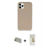 MARSİLYAN™- iPhone 11 Pro Max Kılıf Zirve Modern Özel Seri - Siyah Mat Seramik Nano Ekran Koruyucu + Rainbow Kamera Lens Koruma Cam - GD