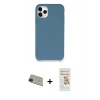 MARSİLYAN™- iPhone 11 Pro Max Kılıf Zirve Modern Özel Seri - Siyah Mat Seramik Nano Ekran Koruyucu + Rainbow Kamera Lens Koruma Cam - YL