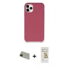 MARSİLYAN™- iPhone 11 Pro Max Kılıf Zirve Modern Özel Seri - Siyah Mat Seramik Nano Ekran Koruyucu + Rainbow Kamera Lens Koruma Cam - YL