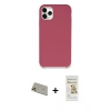 MARSİLYAN™- iPhone 11 Pro Max Kılıf Zirve Modern Özel Seri - Siyah Mat Seramik Nano Ekran Koruyucu + Rainbow Kamera Lens Koruma Cam - GD