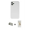 MARSİLYAN™- iPhone 11 Pro Max Kılıf Zirve Modern Özel Seri - Siyah Mat Seramik Nano Ekran Koruyucu + Rainbow Kamera Lens Koruma Cam - YL