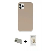 MARSİLYAN™- iPhone 11 Pro Max Kılıf Zirve Modern Özel Seri - Siyah Mat Seramik Nano Ekran Koruyucu + Rainbow Kamera Lens Koruma Cam - YL
